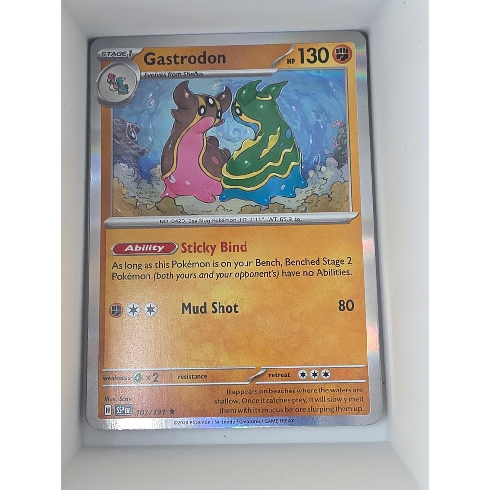 Gastrodon 107/191 Rare Surging Sparks Pokemon Reverse‎ Holo Near Mint